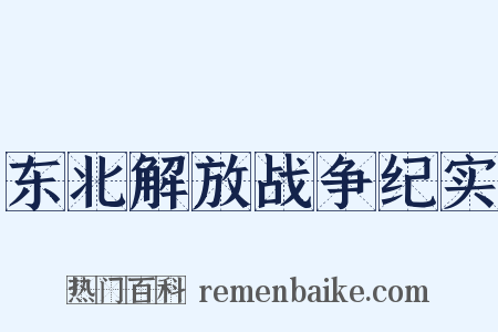 东北解放战争纪实是什么意思的图片